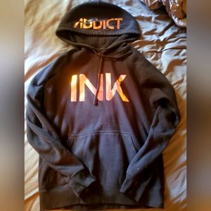 INK ADDICT hoodie w/ fluorescent writing. Great condition!